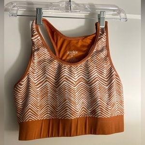 Jack’s Sports Bra. Color - Orange & White.